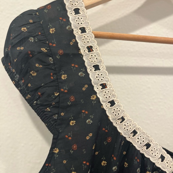 Christy Dawn Kelly Dress in Black Aster Garden (XL) - Picture 5 of 11